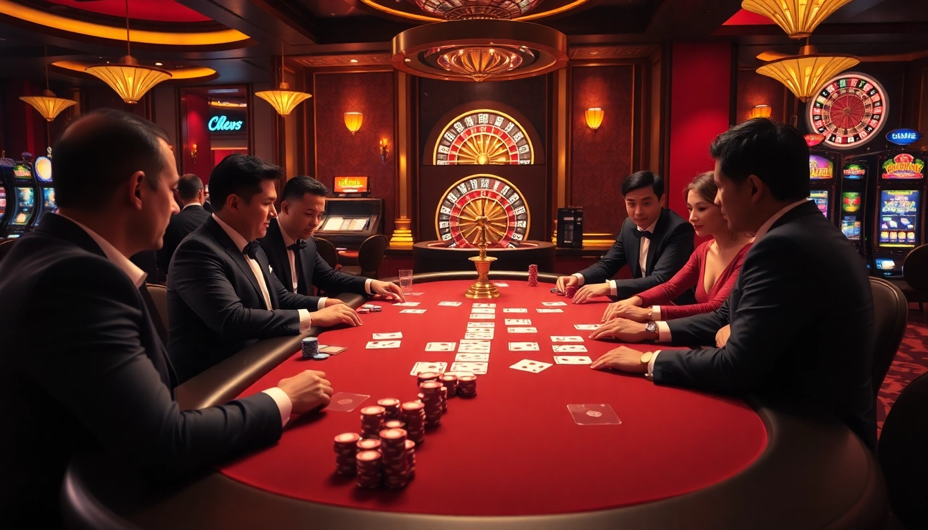 Join the action at kp88 bet as players strategize at a high-stakes poker table.