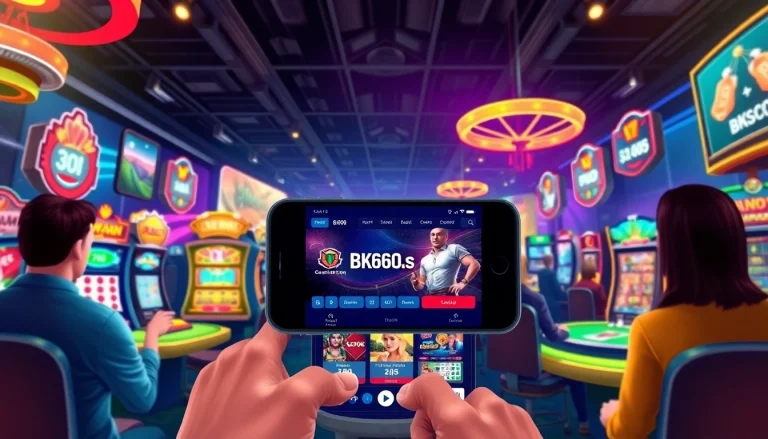 Exciting online gambling experience showcasing bk860s.com with vibrant casino games and user-friendly app.