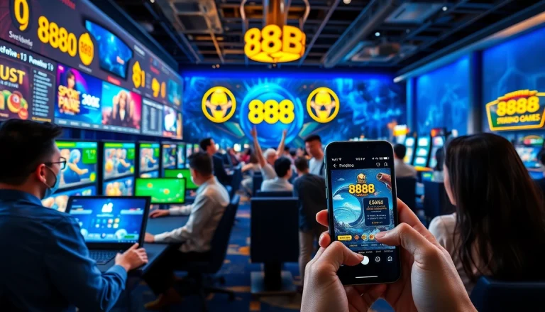 Engaging players enjoying diverse games at 888b.rodeo, highlighting excitement in online gaming.