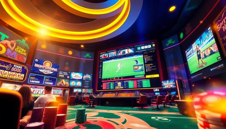 Experience the excitement of online gaming at new88go.com with vibrant casino visuals and gaming options.